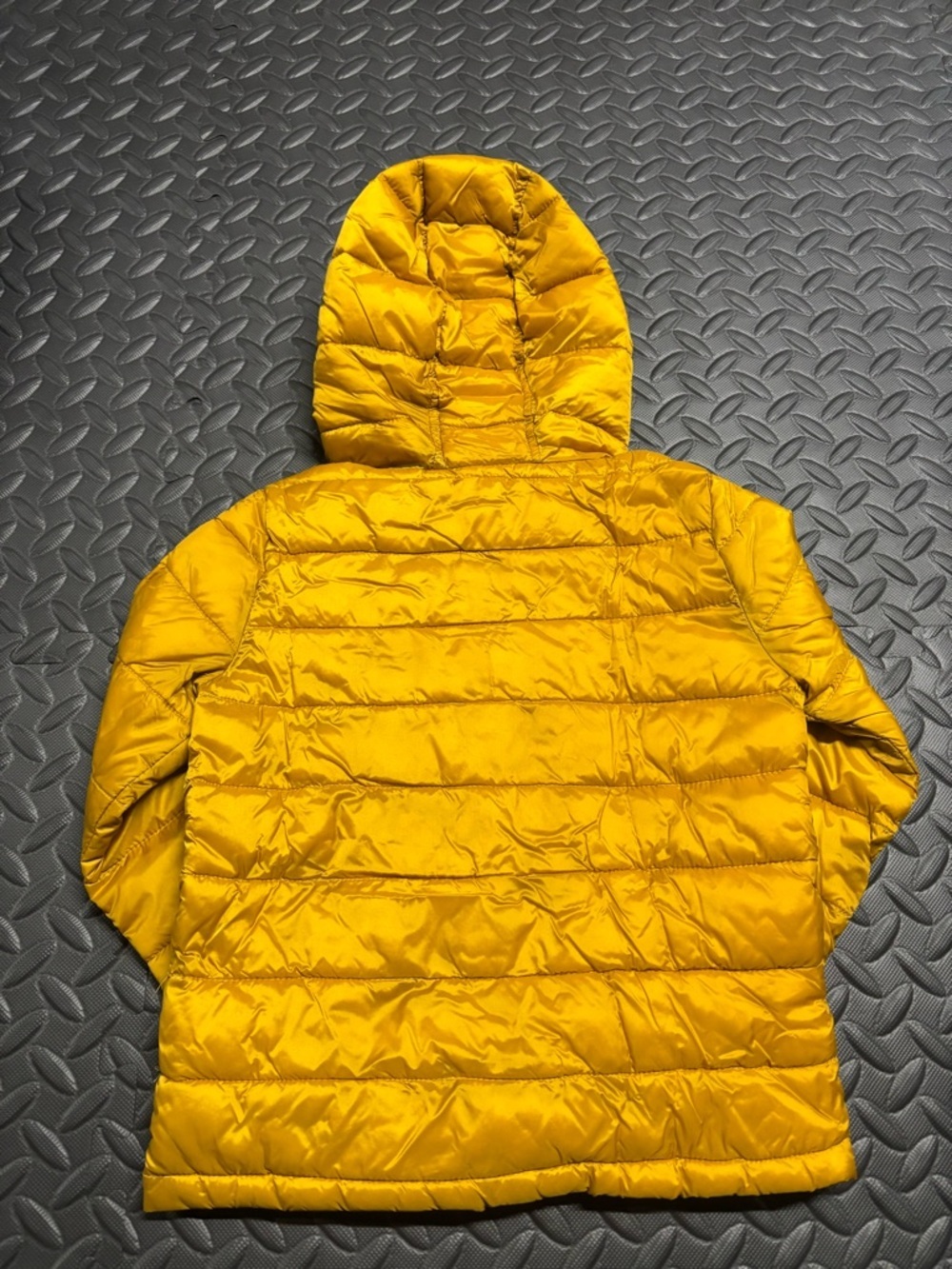 Core Life Kids Yellow Puffer Jacket Size 5-6 Hooded Lightweight Coat - Picture 7 of 7